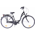 Mestský bicykel 28 Fuzlu Arizona S-3 Čierna